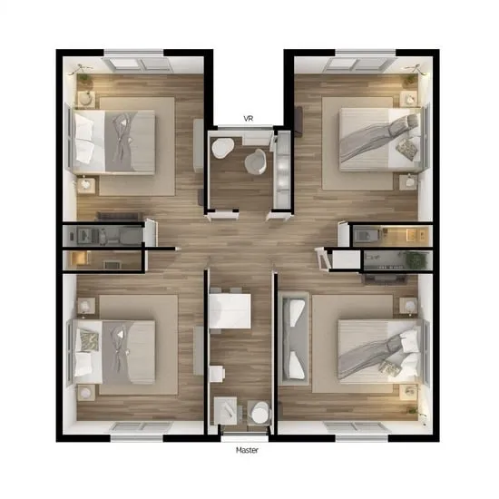 4 Bedroom 2 Living Room Floor Plans IMG03